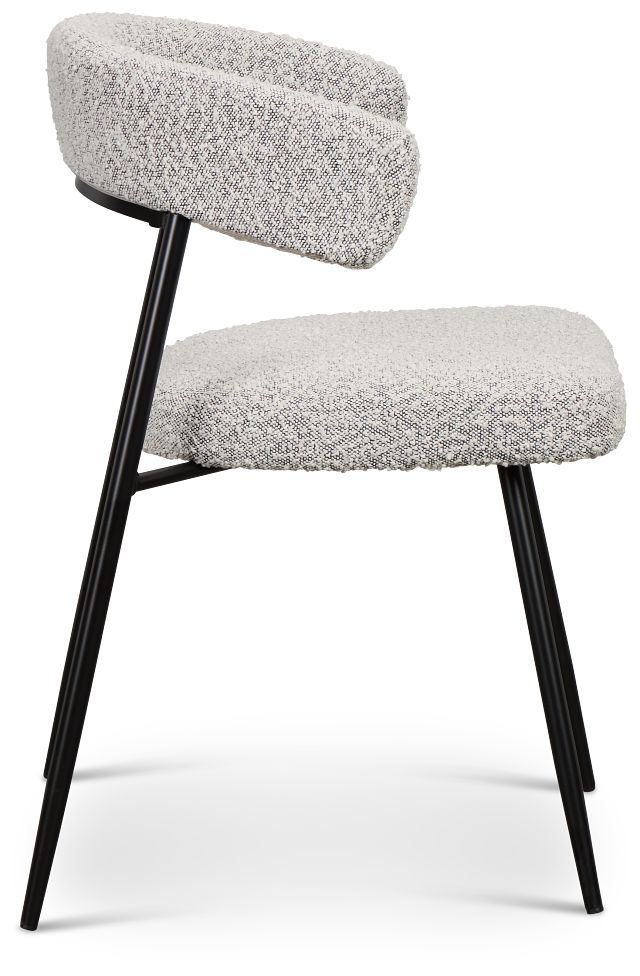Brela Light Gray Upholstered Side Chair