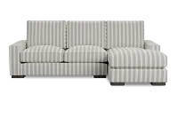 Edgewater Sea Lane Light Gray Right Chaise Sectional
