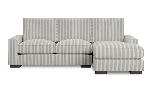 Edgewater Sea Lane Light Gray Right Chaise Sectional