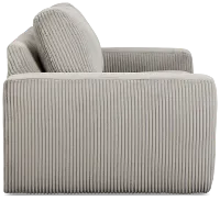 Charlie Gray Fabric Loveseat