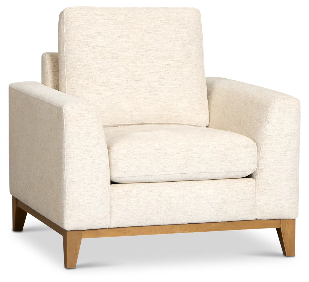 Maisie Light Beige Fabric Chair