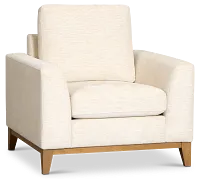 Maisie Light Beige Fabric Chair