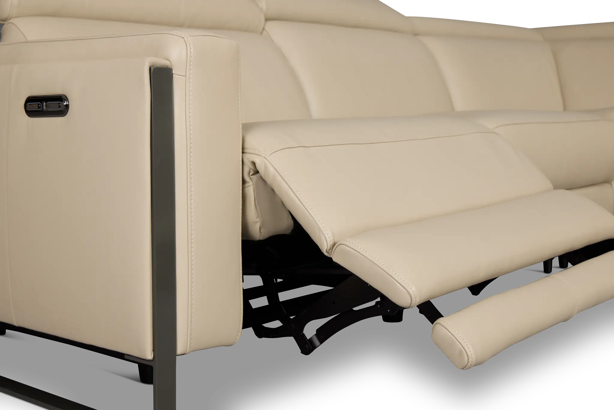 Atlas Taupe Lthr/vinyl Medium Dual Power Right Chaise Sectional Atlas Taupe Lthr/vinyl Medium Dual Power Right Chaise Sectional