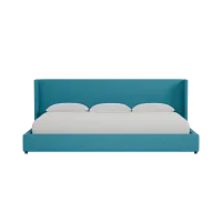 Captiva Elite Teal 48" Upholstered Shelter Bed