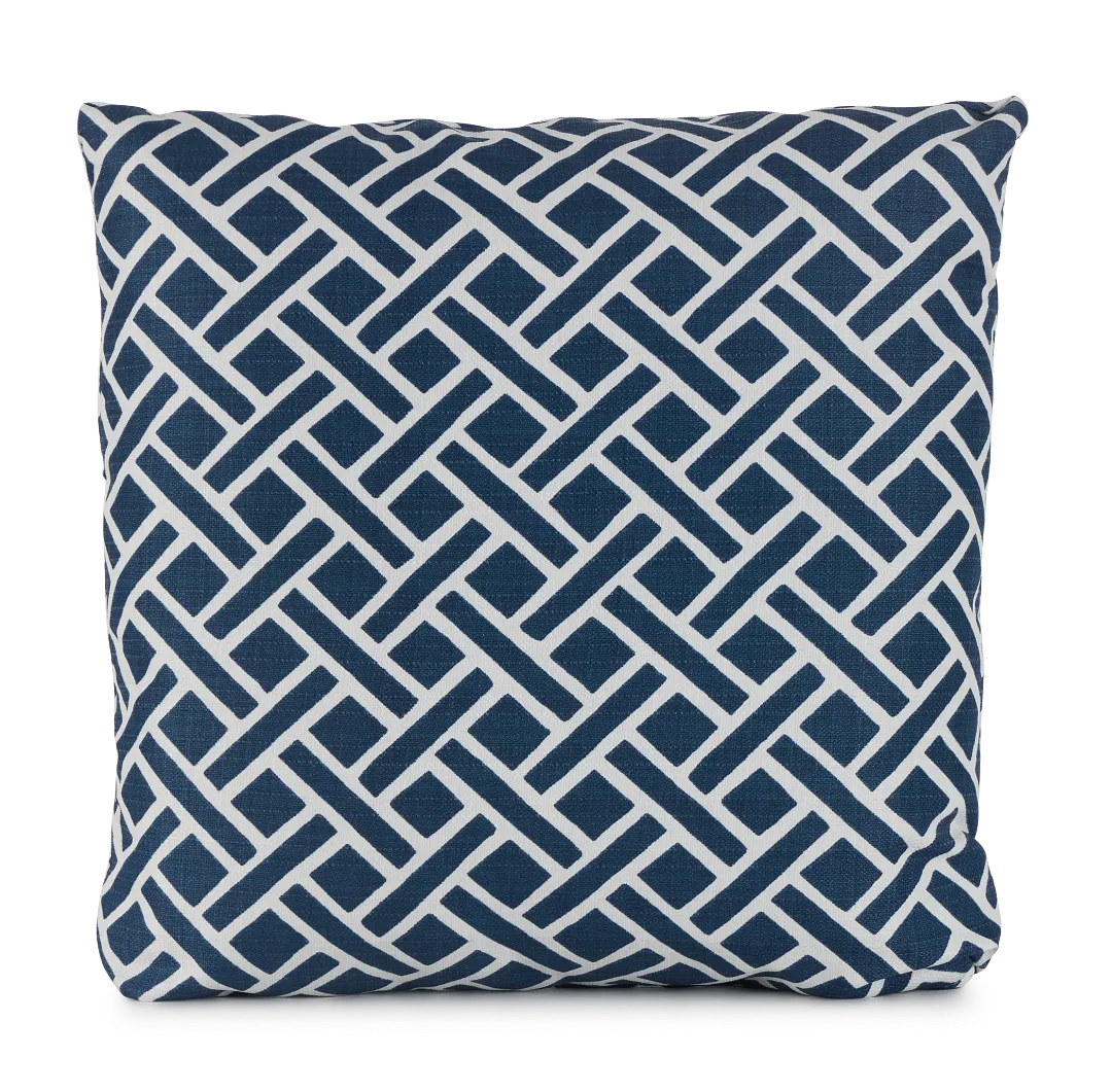 Eastwood Dark Blue 20" Indoor/outdoor Square Accent Pillow