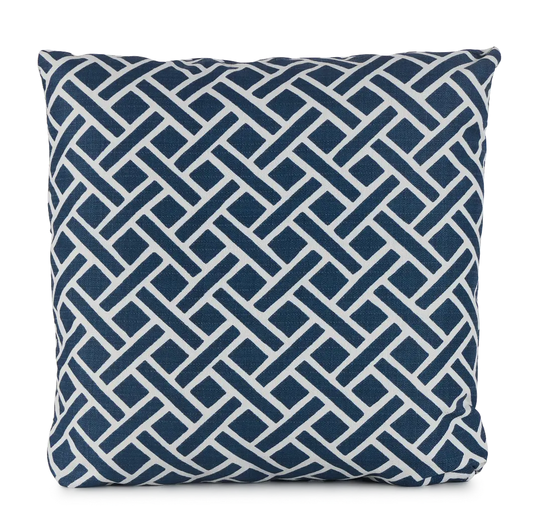 Eastwood Dark Blue 20" Indoor/outdoor Square Accent Pillow Eastwood Dark Blue 20" Indoor/outdoor Square Accent Pillow