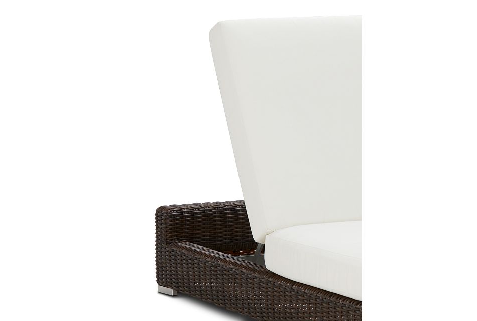 Southport White Woven Cushioned Chaise Outdoor Chaises City Furniture Southport White Woven Cushioned Chaise, Southport Queen Sleeper Sofa Chaise