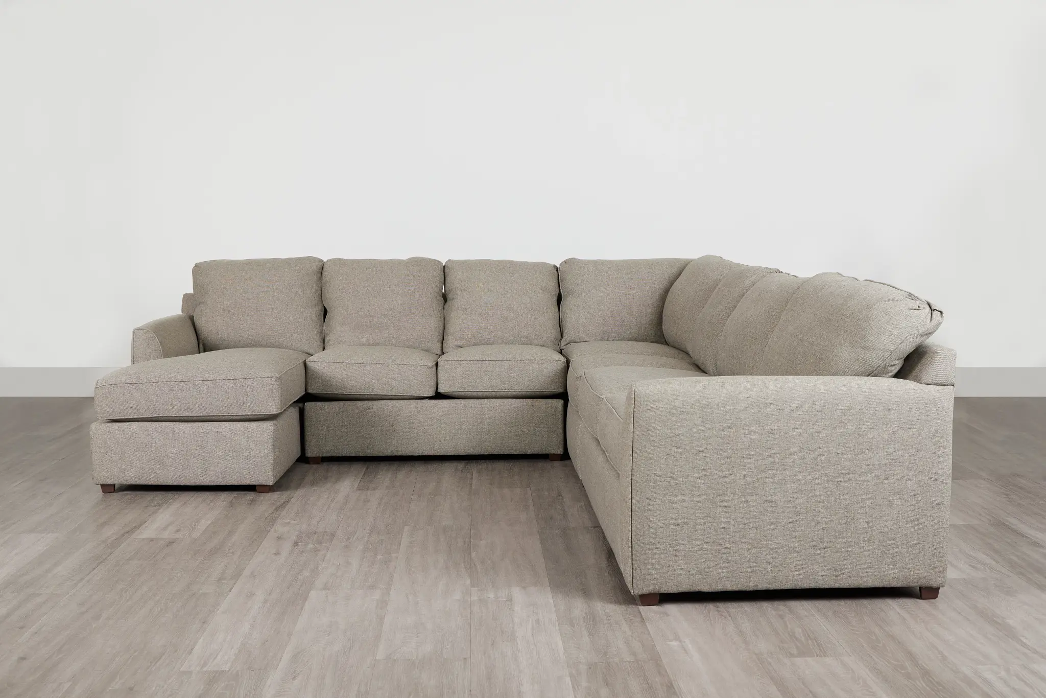 Asheville Brown Fabric Large Left Chaise Sectional Asheville Brown Fabric Large Left Chaise Sectional