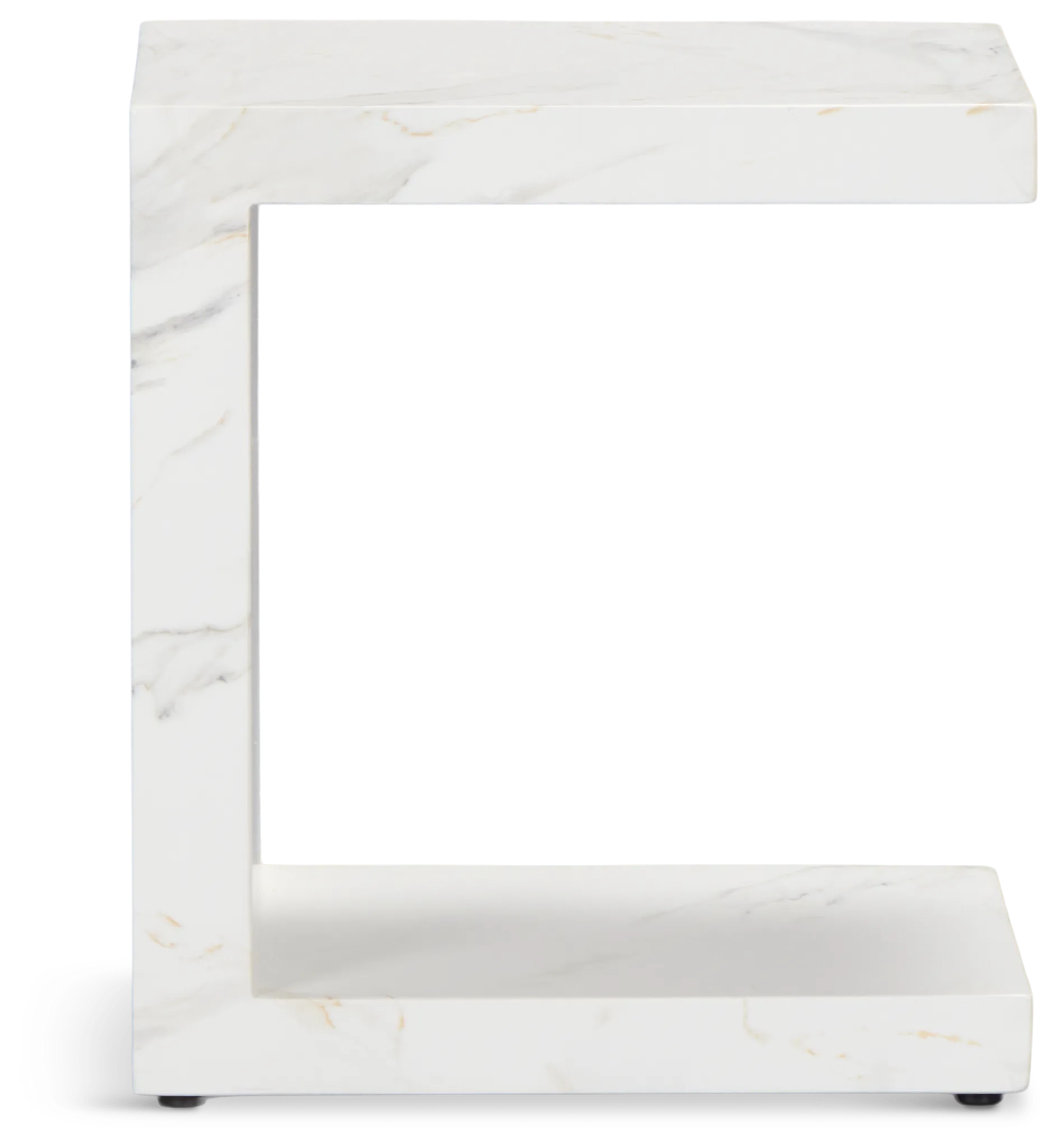 Merrick White C-side Table