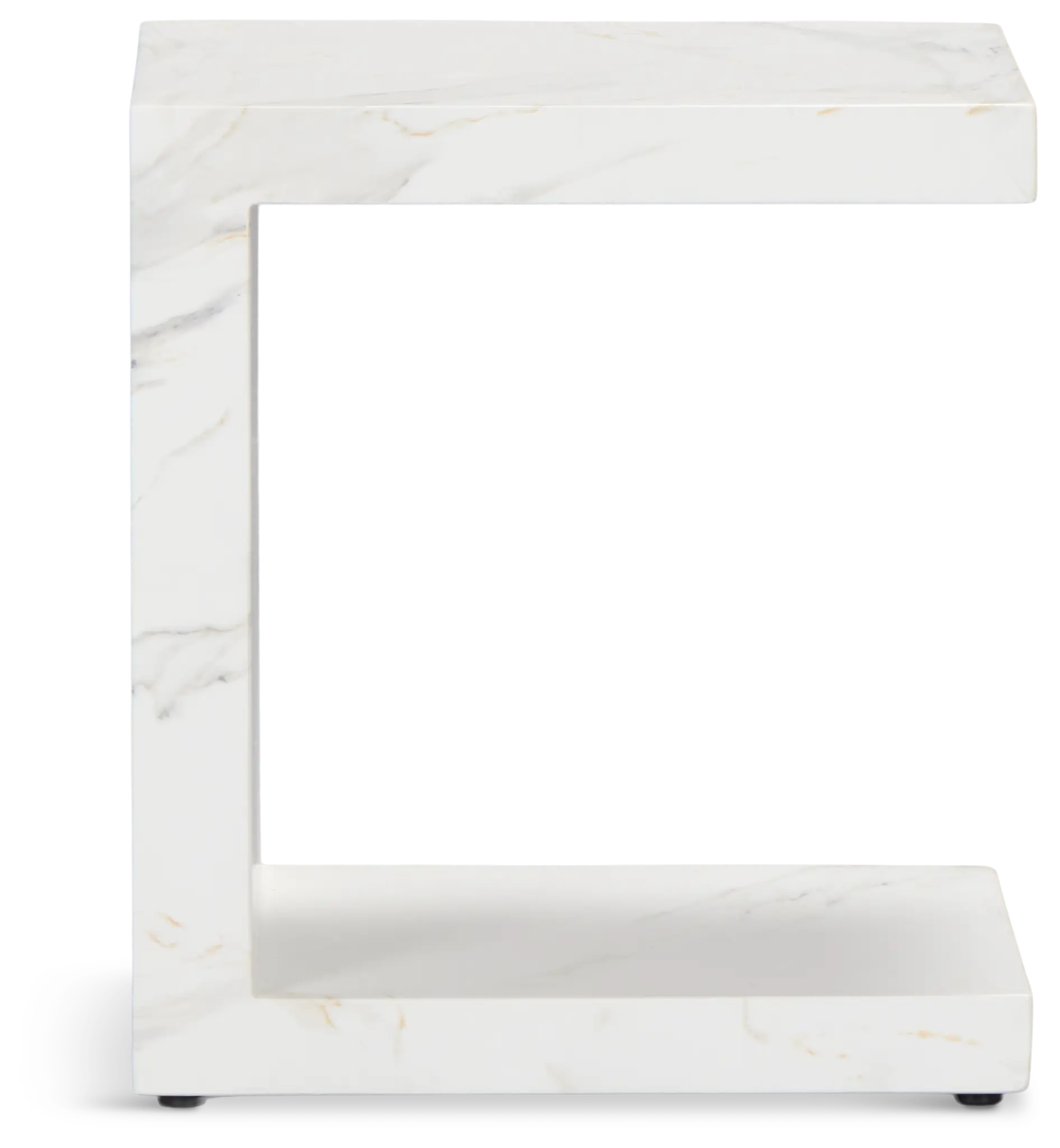 Merrick White C-side Table Merrick White C-side Table