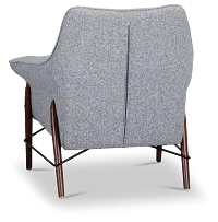 Nathan Dark Gray Fabric Accent Chair