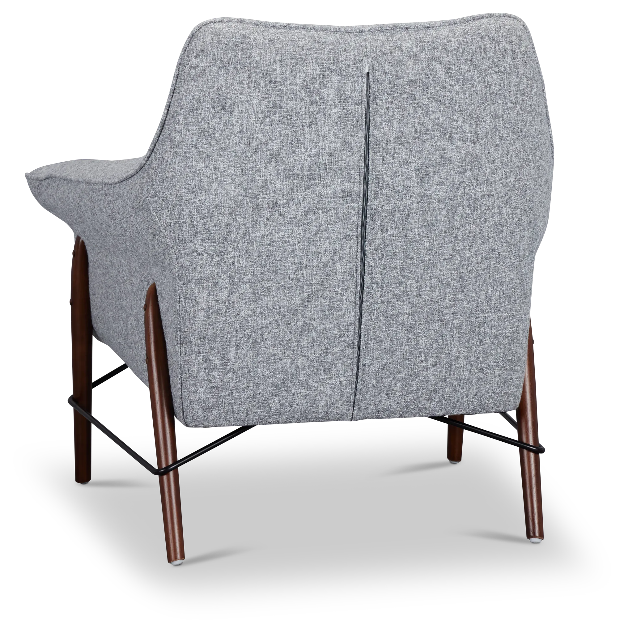 Nathan Dark Gray Fabric Accent Chair
