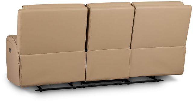 Rhett Taupe Micro Power Reclining Sofa