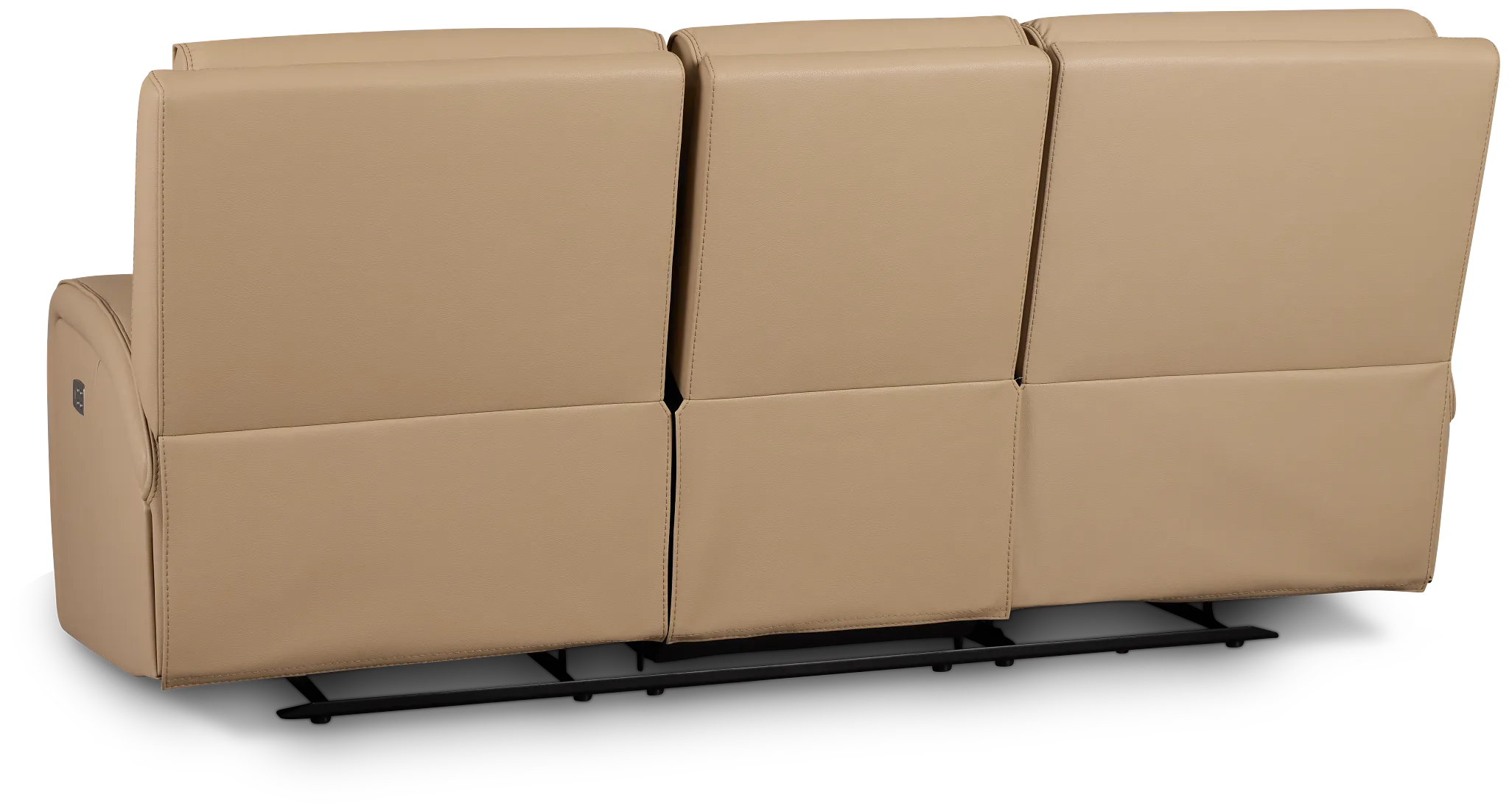 Rhett Taupe Micro Power Reclining Sofa