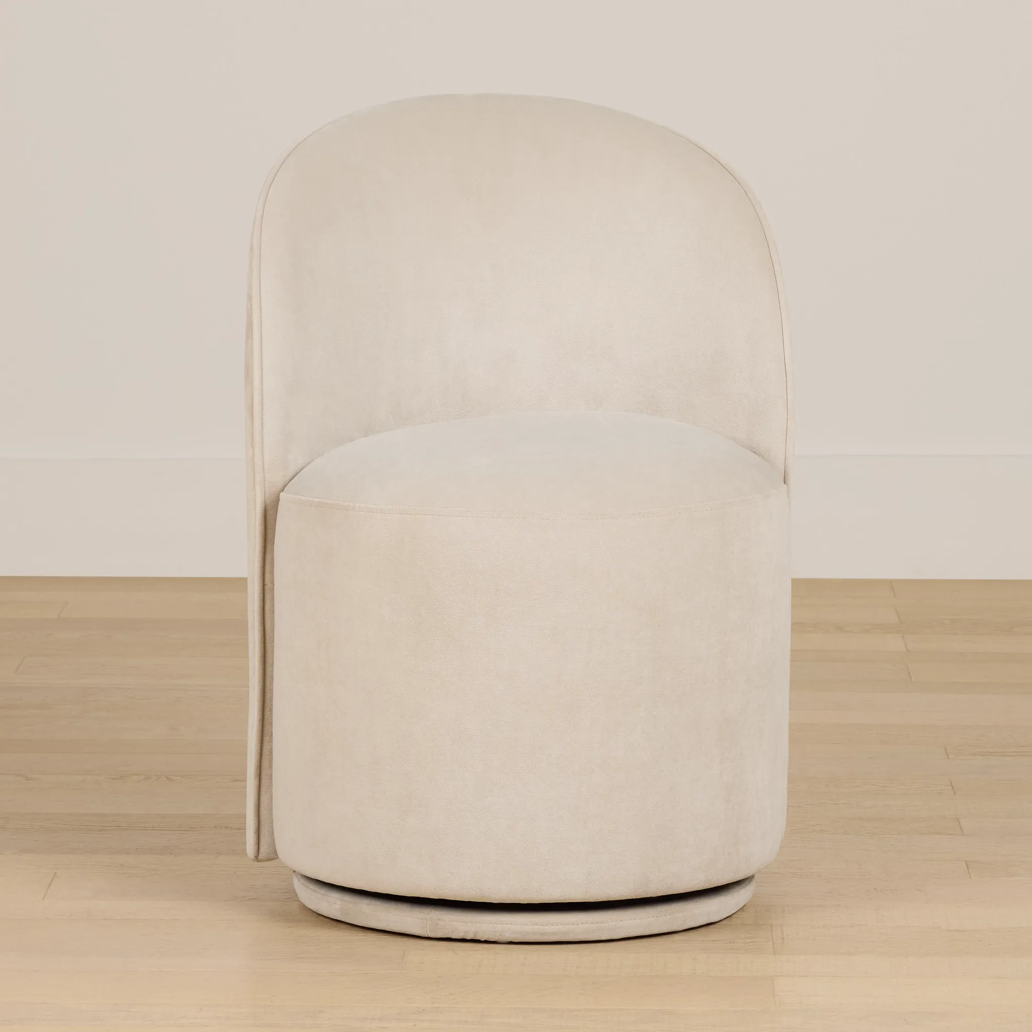 Claude Light Beige Velvet Upholstered Side Chair