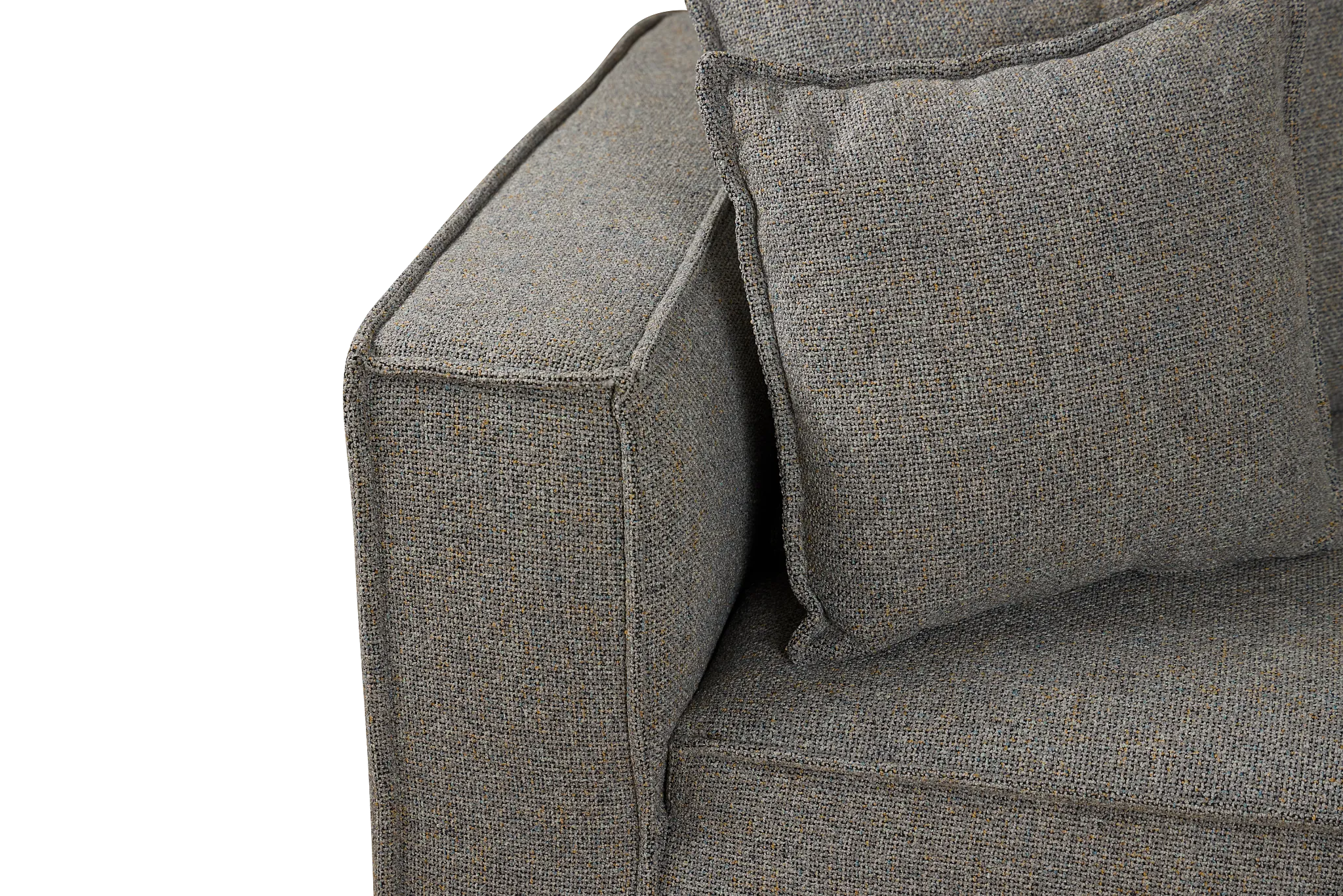 Tatum Gray Fabric 6-piece Modular Sectional