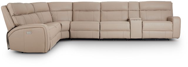 Rhett Taupe Micro Large Two-arm Power Reclining Sectional (0)