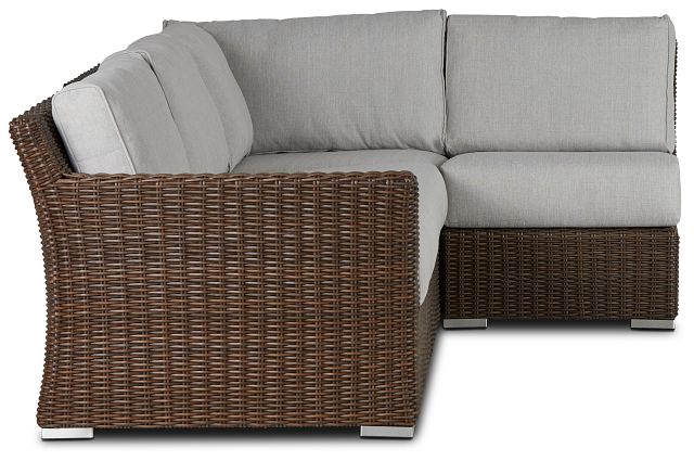 Southport Gray Left 4-piece Modular Sectional