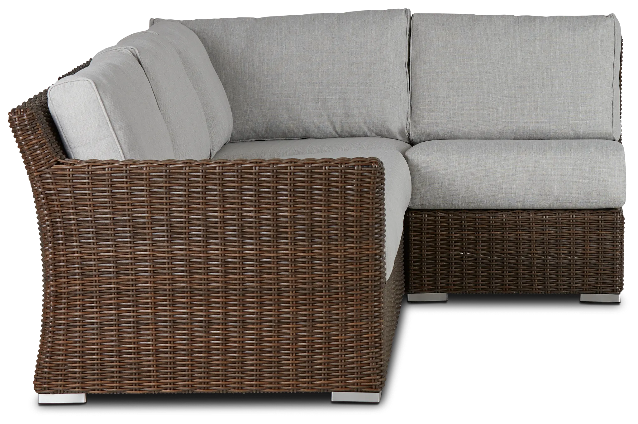 Southport Gray Left 4-piece Modular Sectional