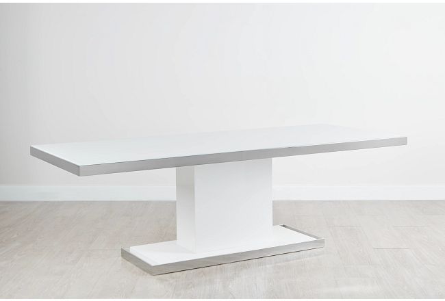 Miami White 94" Rectangular Table