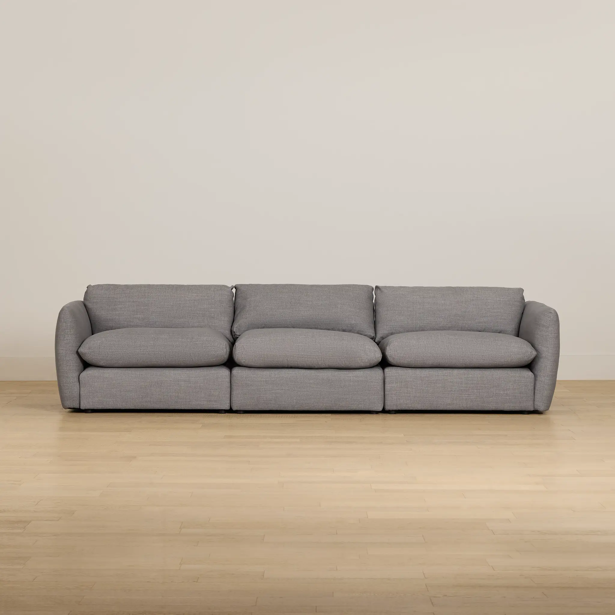 Serena Gray Fabric 3-piece Modular Sofa Serena Gray Fabric 3-piece Modular Sofa