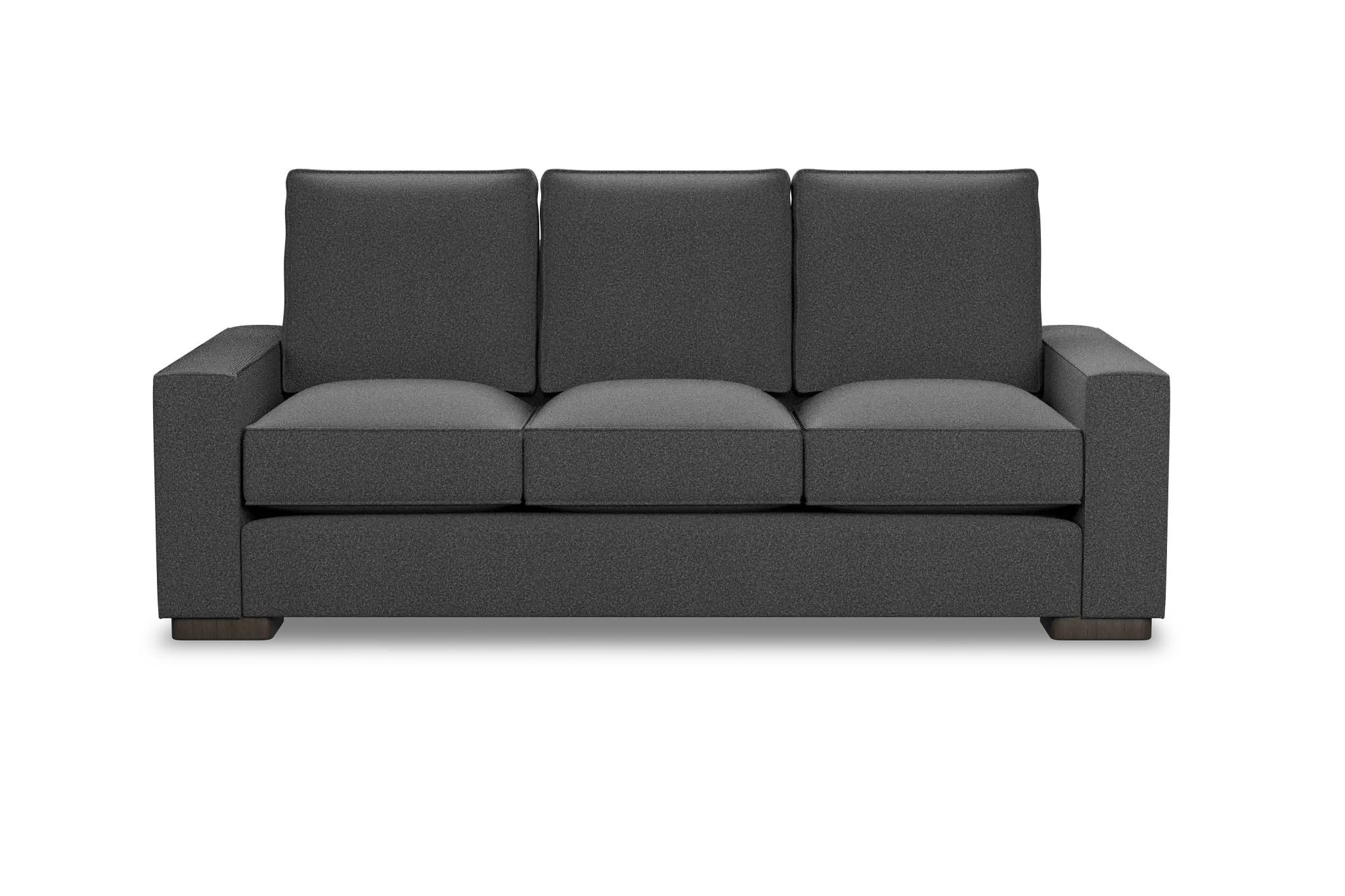 Edgewater Delray Dark Gray 84" Sofa W/ 3 Cushions Edgewater Delray Dark Gray 84" Sofa W/ 3 Cushions