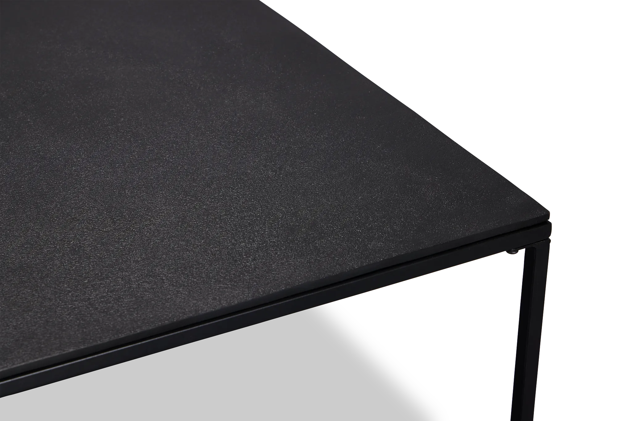 Doren Black Rect Nesting Coffee Table