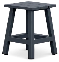 Barbados Gray Square Accent Table