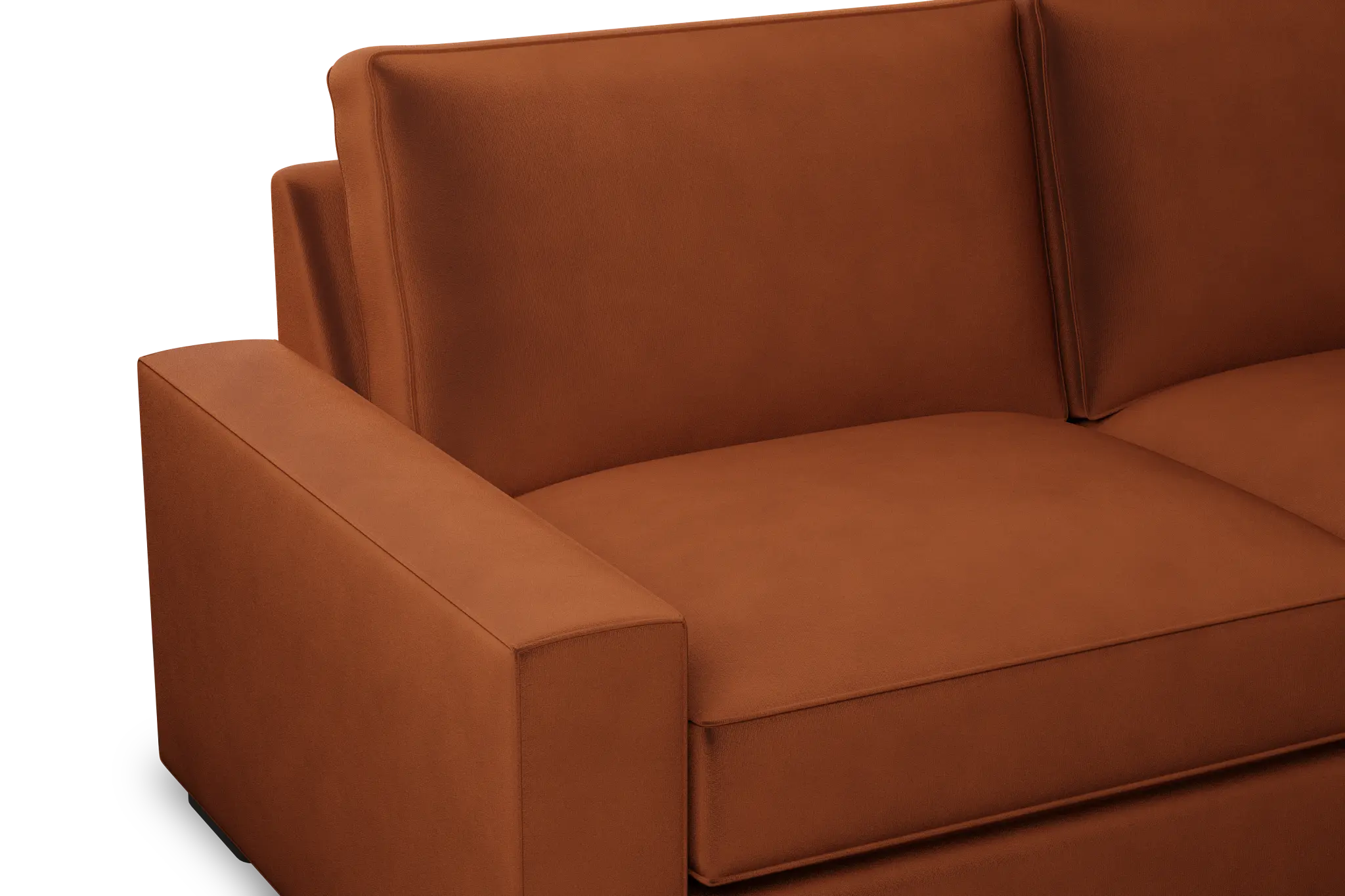 Edgewater Joya Orange 84" Sofa W/ 2 Cushions Edgewater Joya Orange 84" Sofa W/ 2 Cushions