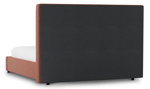 Grayton Elite Medium Brown 54" Upholstered Platform Bed
