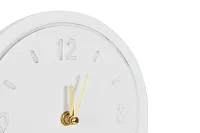 Slope White Wood Table Clock