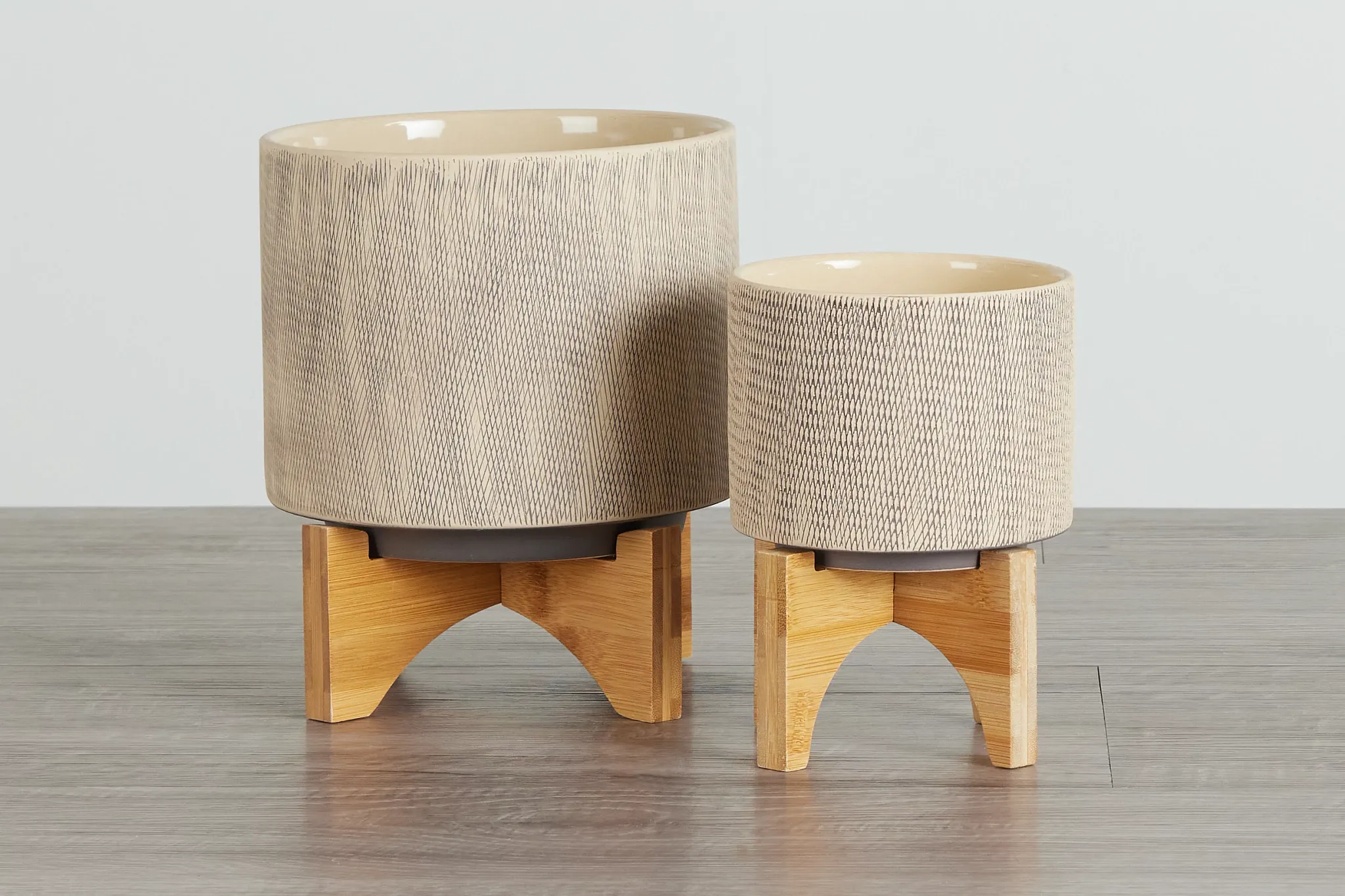 Siena Light Brown Set Of 2 Planter