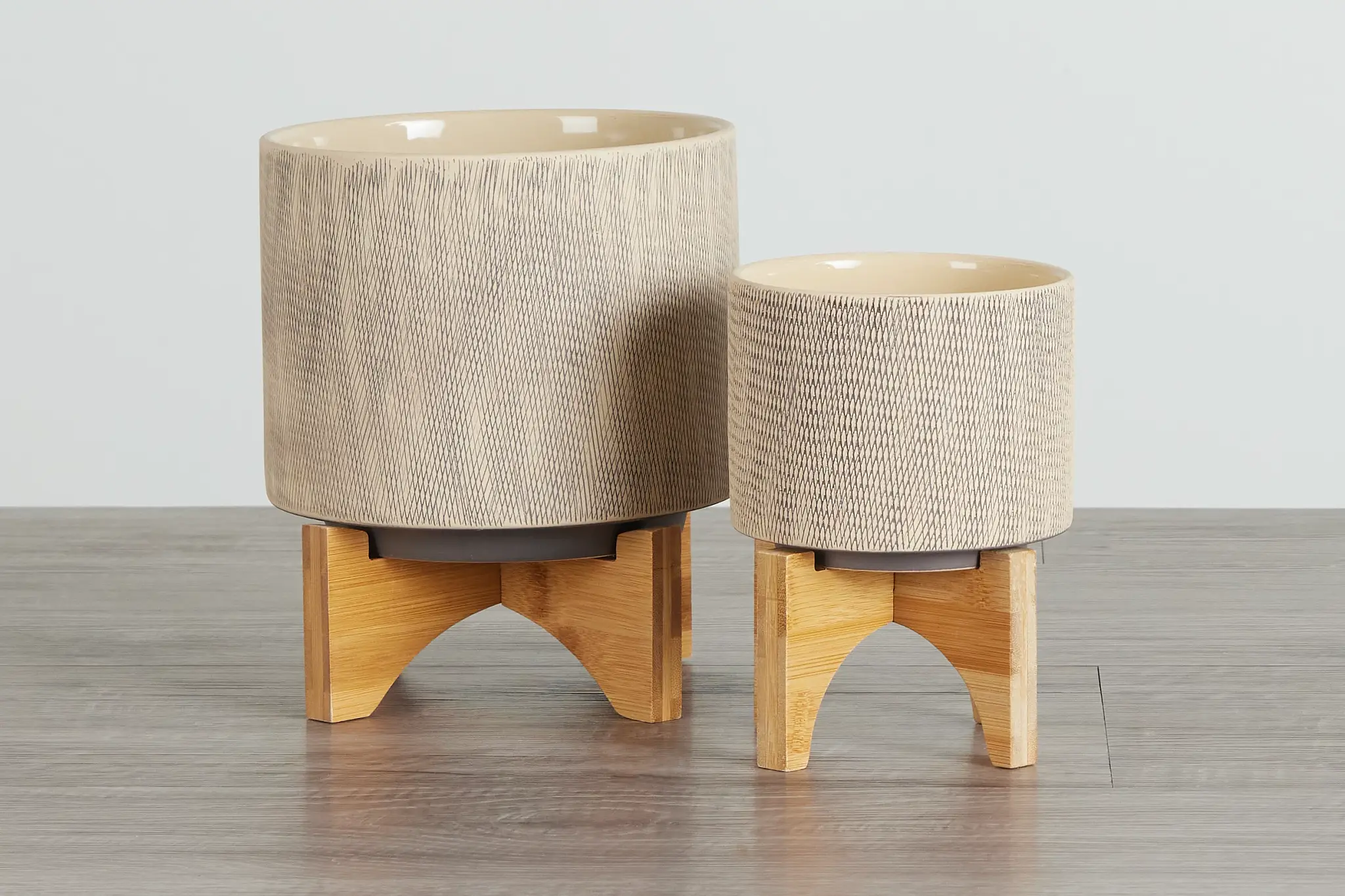 Siena Light Brown Set Of 2 Planter Siena Light Brown Set Of 2 Planter