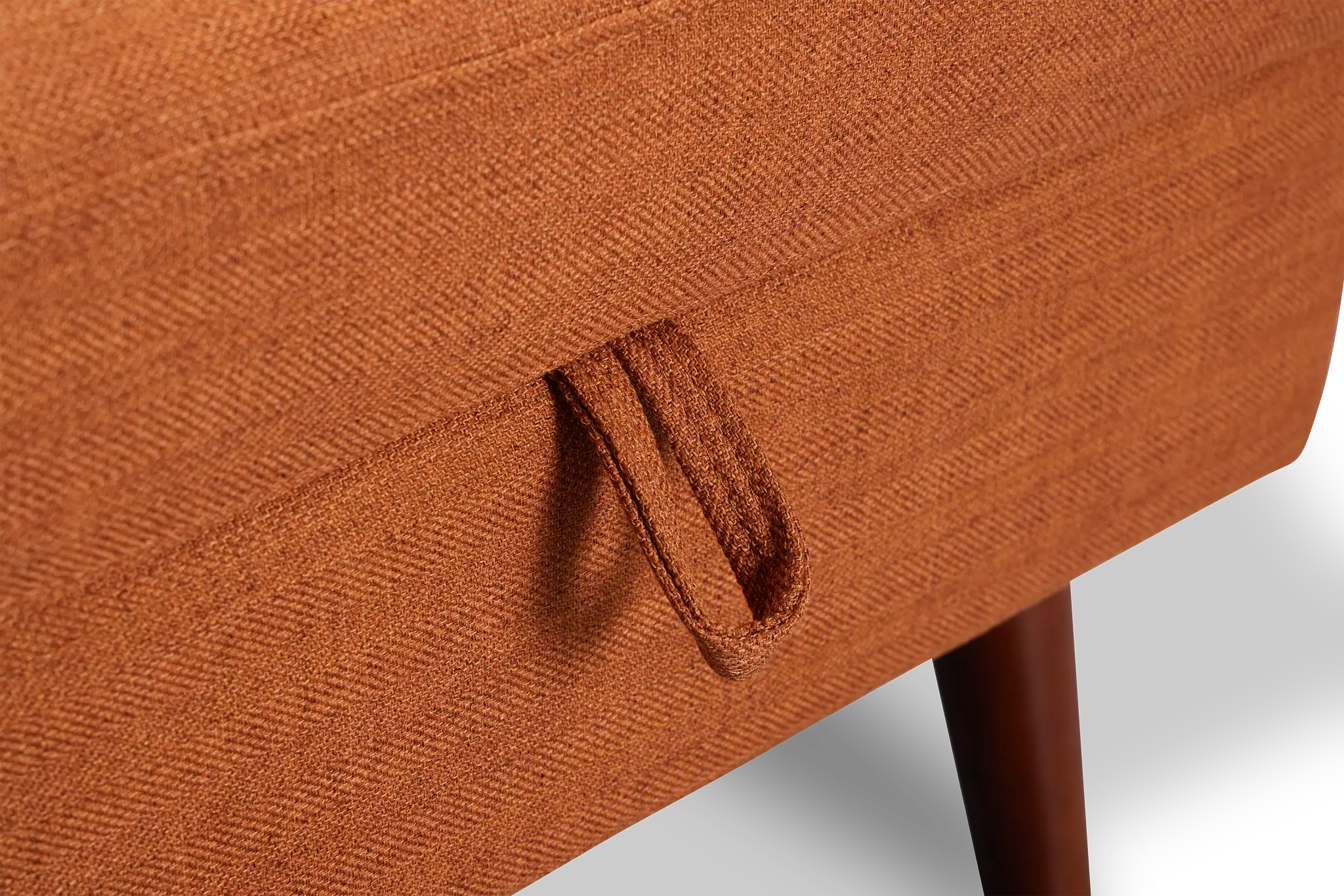 Raya Orange Fabric Storage Ottoman Raya Orange Fabric Storage Ottoman
