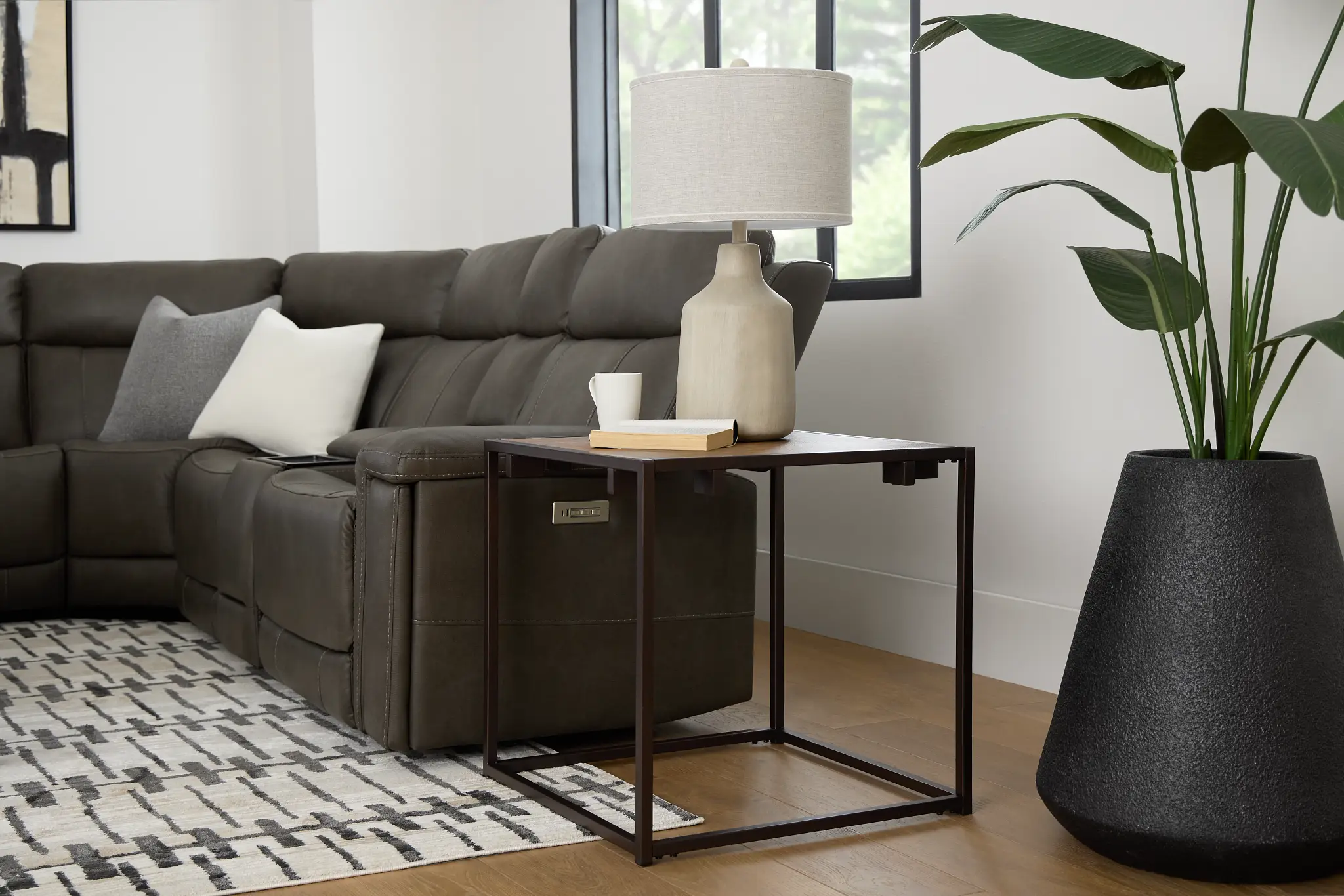 Reggie Dark Tone End Table Reggie Dark Tone End Table