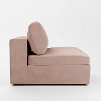 Destin Joya Light Pink Velvet Swivel Chair