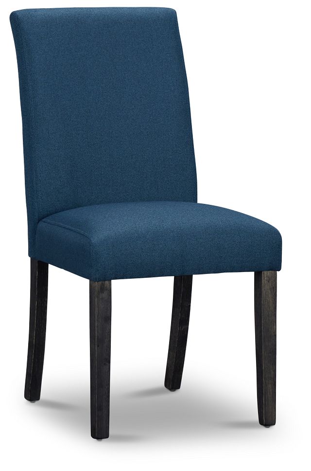 Dublin Navy Dark Tone Upholstered Side Chair