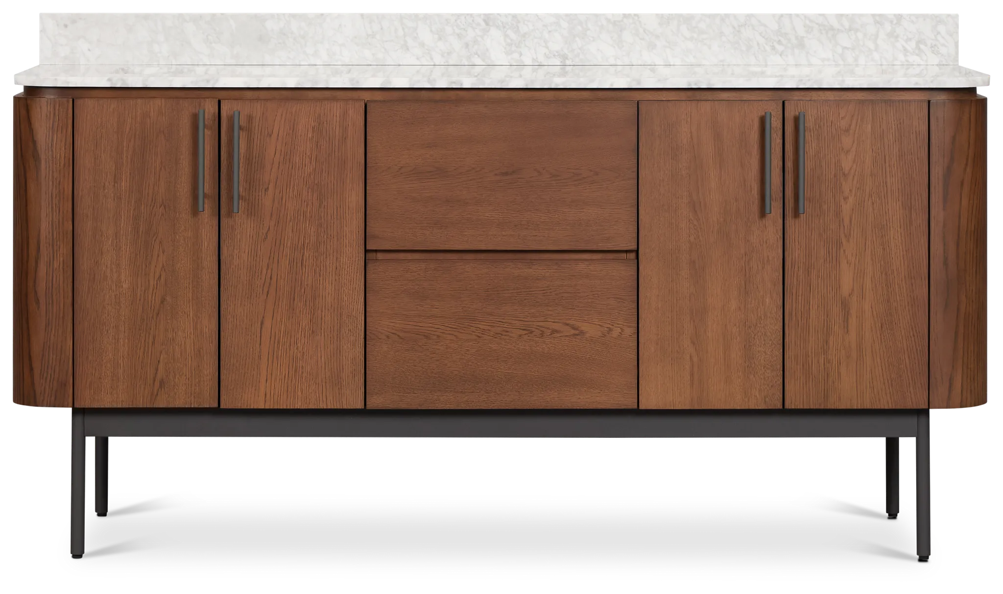 Nomad Mid Tone 72" Double Bathroom Vanity