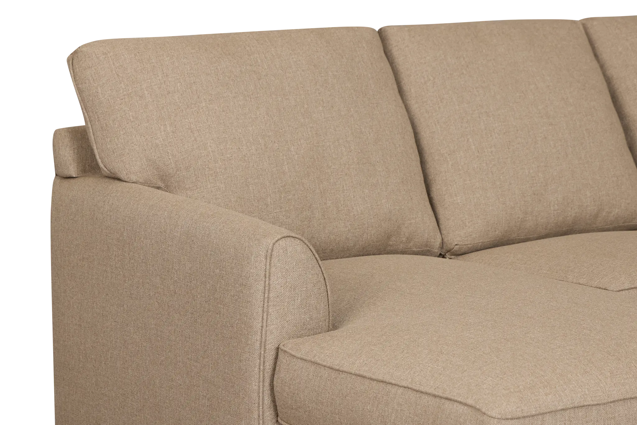 Tate Brown Fabric Small Left Chaise Sectional Tate Brown Fabric Small Left Chaise Sectional