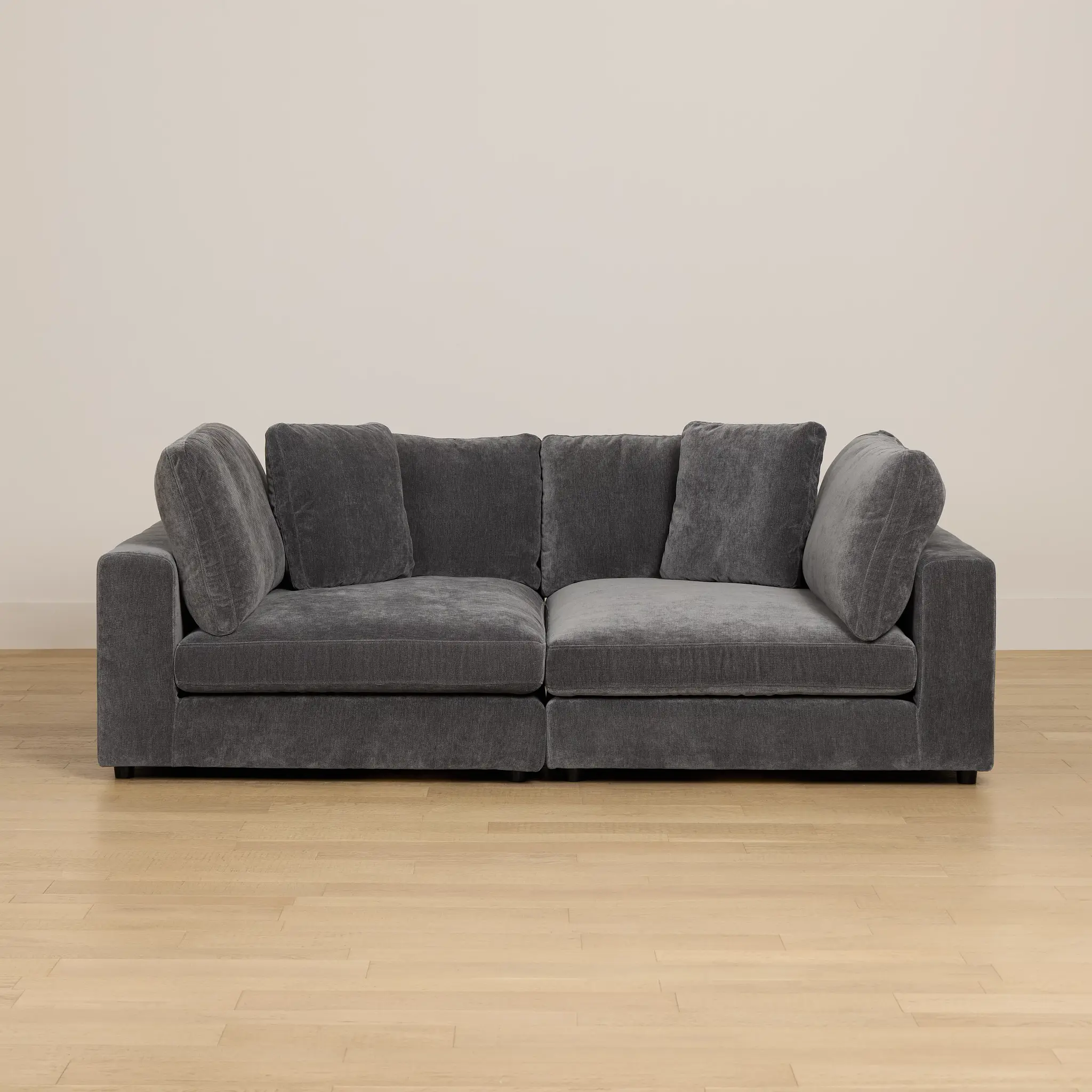 Lounge Dark Gray Fabric Double Chaise Daybed Lounge Dark Gray Fabric Double Chaise Daybed