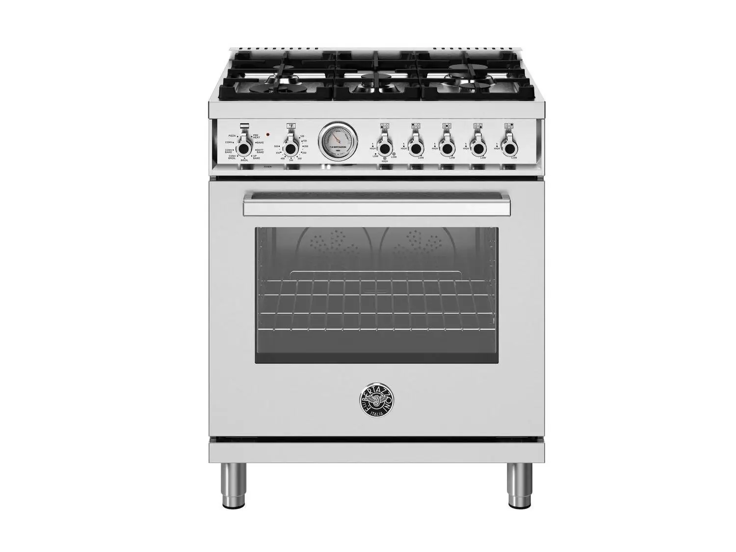 Bertazzoni 305 Series Stainless Steel 30" Dual Fuel Range Bertazzoni 305 Series Stainless Steel 30" Dual Fuel Range