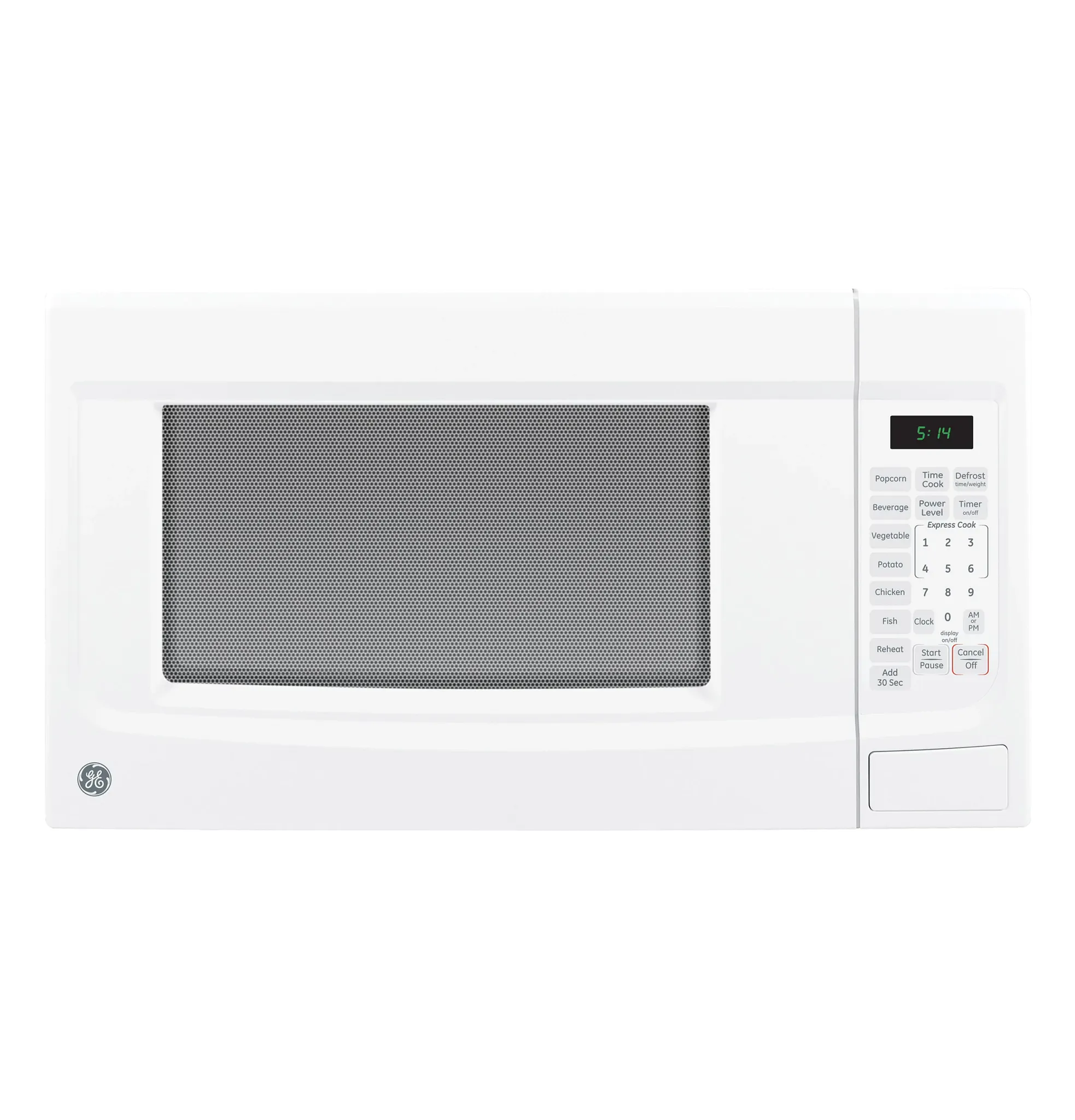 Ge 14 Series White Countertop Microwave