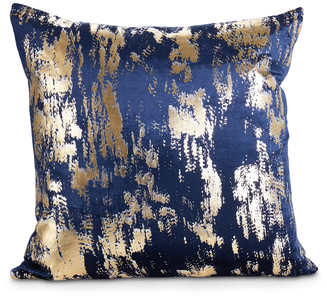 Lola Navy 22" Accent Pillow