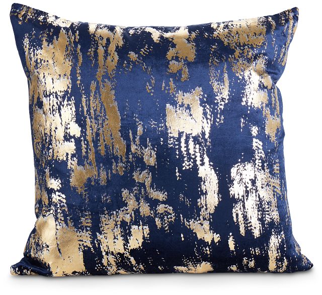 Lola Navy 22" Accent Pillow