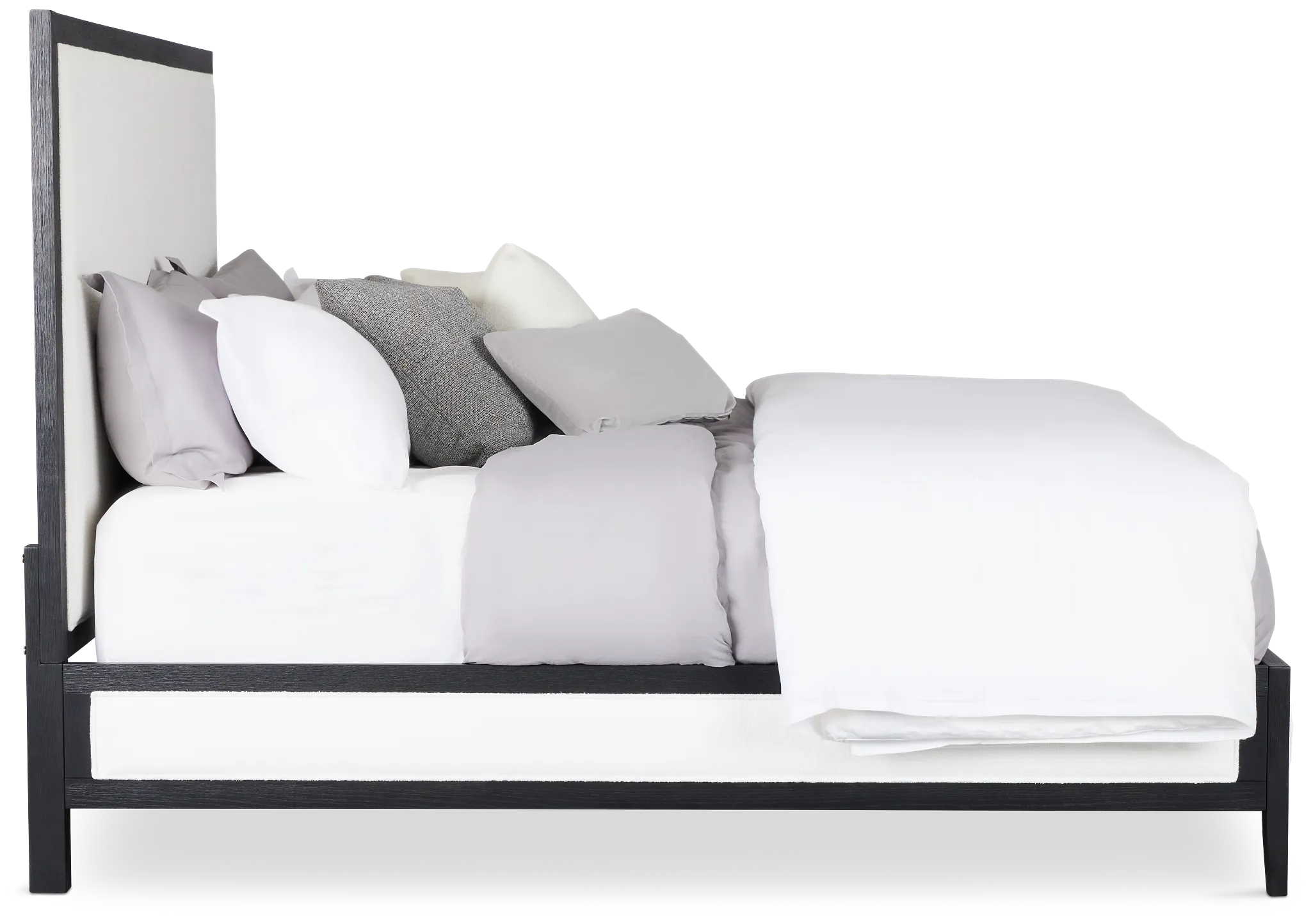 Alden Black Uph Platform Bed