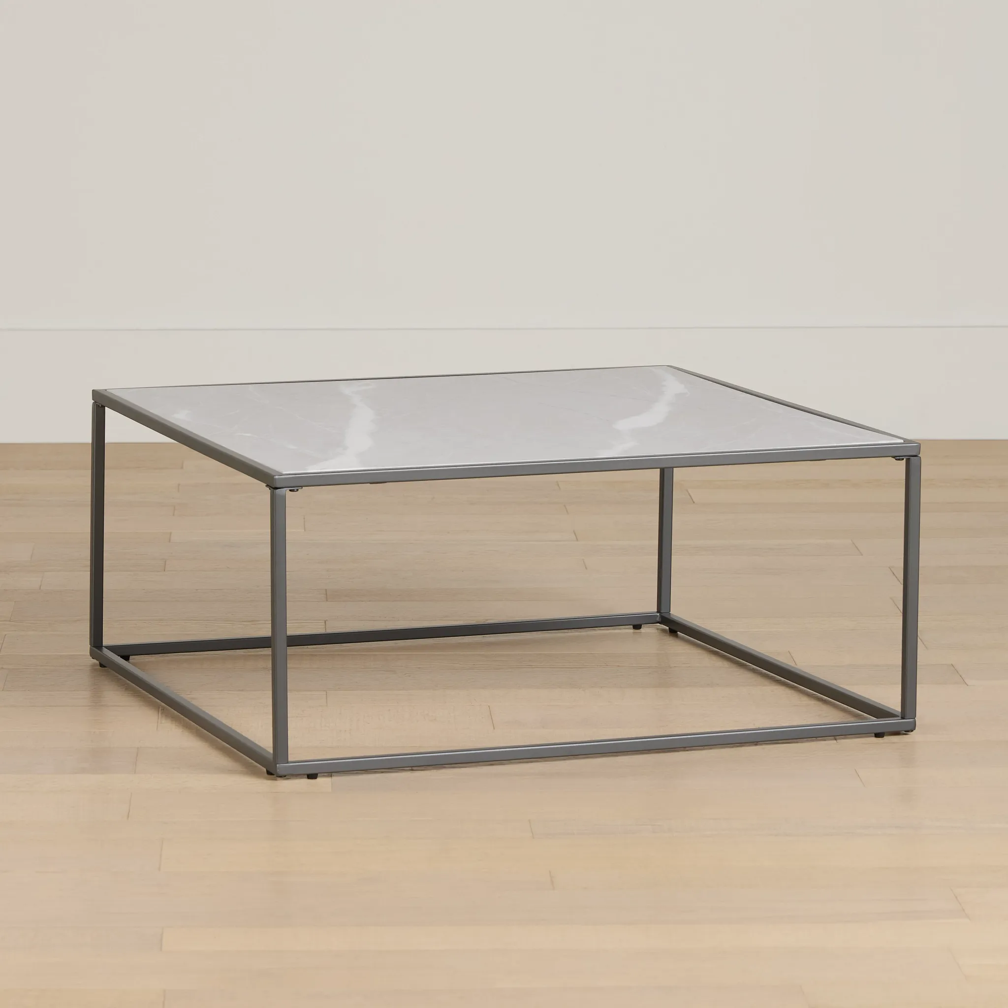 Joliet Gray Square Coffee Table
