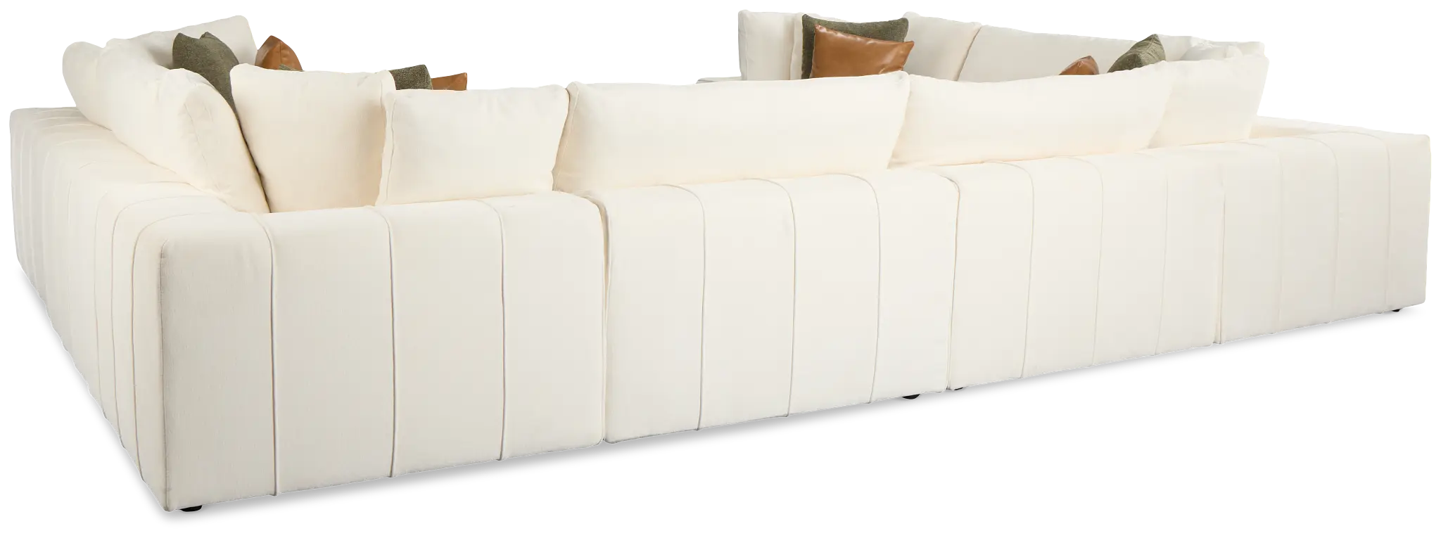 Cruz White Fabric 8-piece Modular Sectional Cruz White Fabric 8-piece Modular Sectional