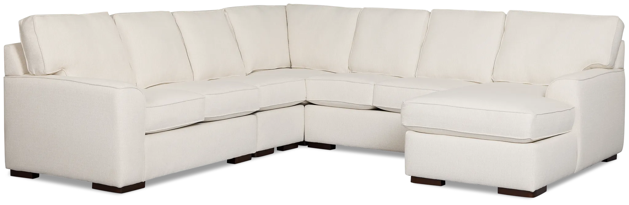 Sinclair Light Beige Fabric Large Right Chaise Sectional