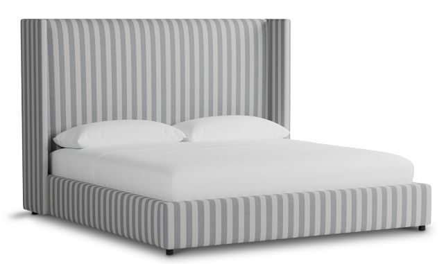Captiva Sea Lane Light Gray 60" Upholstered Shelter Bed