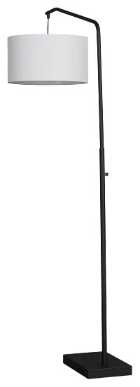 Nehir Black Metal Floor Lamp